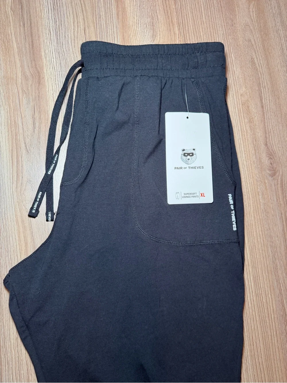 Pair of Thieves Men's Black Jogger Pants with Drawstring Waist